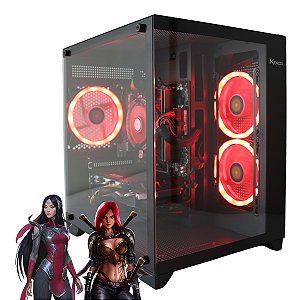 Computador Gamer Poseidon Ryzen 5 5600 Placa de Vídeo RX580 RAM 16GB SSD 512GB Windows 11
