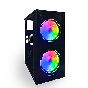 Gabinete Gamer Ktrok KT-15 Mini Tower, M-ATX, C/2 FANS, Sem fonte, Preto