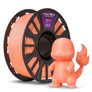Filamento PLA Laranja Macaron Velvet High Speed Premium -1Kg