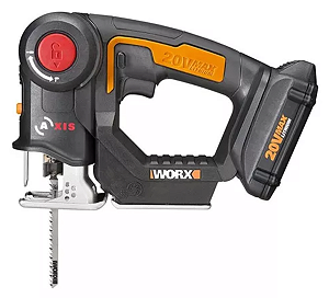 Serra Multiuso 2 em 1 Tico-Tico e Sabre 20V Bivolt - POSITEC - WORX