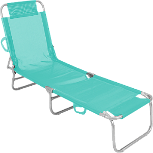 Espreguiçadeira Hortelã Reclinável para Sol e Piscina - BEL