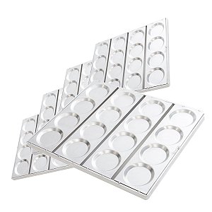 Kit com 5 Assadeiras Hambúrguer 16 Cavidades 58x70 - IMECA