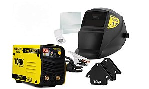 Inversora de Solda Tork 150A MMA TIG + Acessórios Bivolt