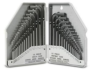 JOGO DE CHAVES ALLEN COM 30 PEÇAS EM MILÍMETROS 374,0002 - AMATOOLS - NOLL