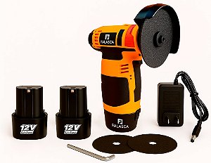 ESMERILHADEIRA ANGULAR A BATERIA EA12B2 12V COM DUAS BATERIAS F03 4980 – FALASCA