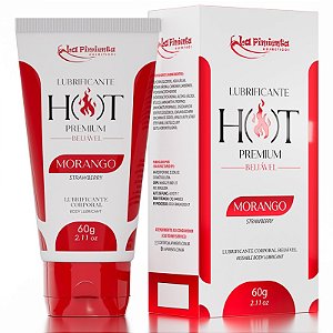 LUBRIFICANTE HOT PREMIUN MORANGO - LA PIMIENTA L706