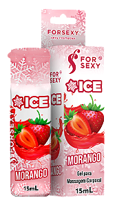 GEL COMEST. ICE MORANGO 15ML - FORSEXY