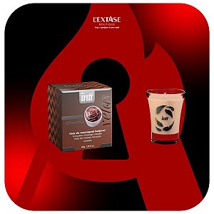 Vela De Massagem Beijável Chocolate 40G