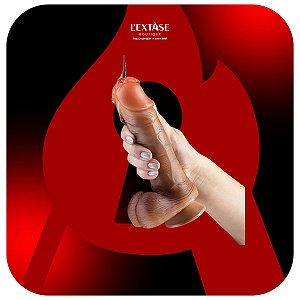 Real Dick Ultra Prótese Realística com Escroto e Ventosa 18X4,4cm