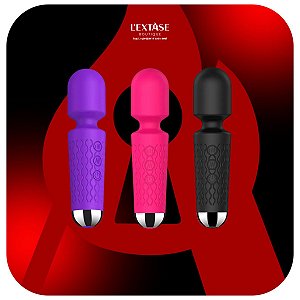 Mini Toy Vibrador Varinha Mágica com 20 Modos de Vibrações e 8 Níveis e Velocidade