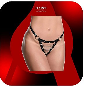 Calcinha Dominadora em Bedin com Corrente Horizontal Dominatrixxx
