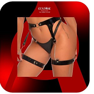 Harness em Vinil com Corrente Molly Dominatrixxx