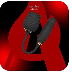 Sophie Vibrador Formato de Rosa com 10 Modos de Vibração, Vai e Vem e Pulsação