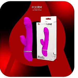 Pretty Love David Vibrador Dupla Estimulação com 30 Velocidades