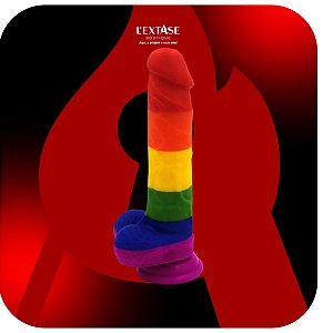 Dildo Gode Prótese Realística com Glande Saltada e Ventosa