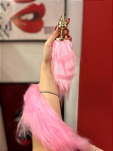 Plug Anal com Rabo Rosa Linha Hard