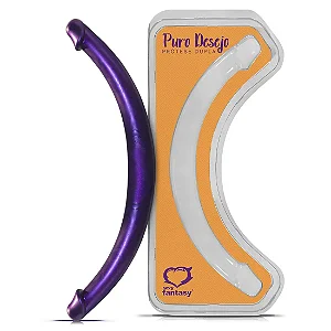Puro Desejo Prótese Dupla para Casais 47cm Sexy Fantasy