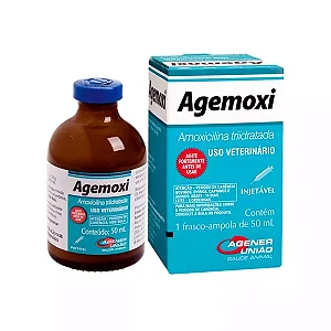 Agemoxi Injetavel 50 Ml - Amoxiclilina