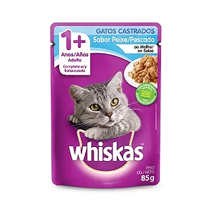 Whiskas Sache Castrado Peixe 85g