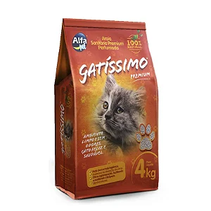 Areia Gatissimo Premium 4 Kg (com Perfume)