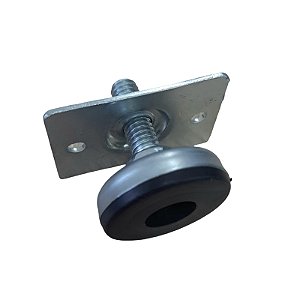 Pe Nivelador Redondo Metal P/ Bucha - 5/16x1 Base Emborrachada 35mm