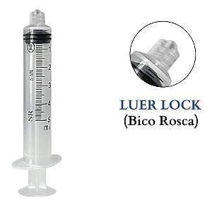 Seringa Descartavel 5 Ml Sem Agulha (bico Rosca)