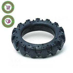 Brinquedo Borracha Pneu Preto Grande - 2d Pet