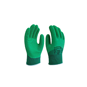 Luva Malha Banhada Latex Verde N 9 (g) Super Safety