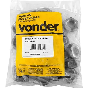 Porca Sextavada 3/8 (pt C/ 100) - Vonder