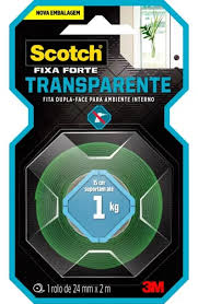 Fita Dupla Face Fixa Forte 24mmx2mt - 3m