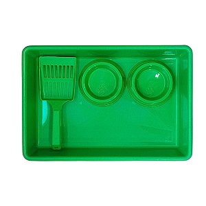 Kit Bandeja Hig/pa/comed Verde - Club Pet