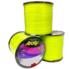 Linha Pesca Monofilamento Araty Best 0,45mm - 574mt Amarelo