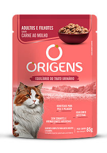 Sache Origens Gato Adulto E Filhote Carne 85g