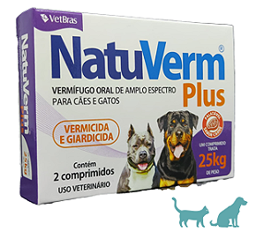 NATU VERM PLUS 1.650MG (CX C/2 COMPRIMIDOS)