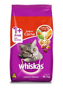 RACAO WHISKAS CARNE 10,1KG