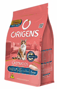 RACAO ORIGENS GATO CASTRADO FRANGO 3KG