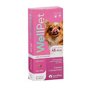 WELLPET 45MG - CAES 2 A 4,5KG