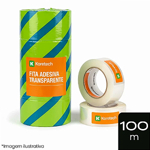 FITA EMPACOTAMENTO TRANSP 100mt X 45mm