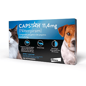CAPSTAR 11,4 MG (CX COM 1 COMPRIMIDO) 1 A 11,4KG
