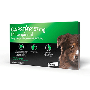 CAPSTAR 57 MG (CX COM 1 COMPRIMIDO) 11,5 A 57KG