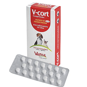 V-CORT 0,5mg CX COM 20 COMPRIMIDOS - DEXAMETASONA