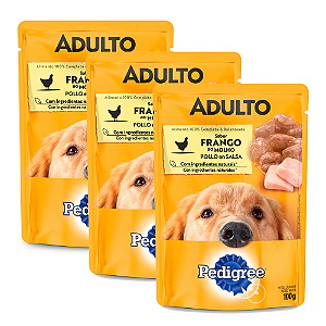 SACHE PEDIGREE AD RACAS MED FRANGO MOLHO 100G