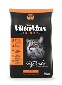 RACAO VITTAMAX GATO CASTRADO SALMAO 1 KG