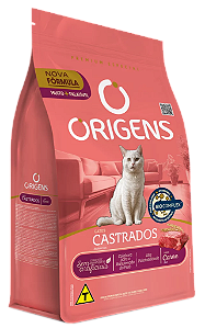 RACAO ORIGENS GATO CASTRADO CARNE 3KG