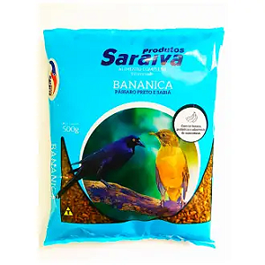 RACAO PASSAR PRETO BANANICA 500g SARAIVA