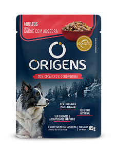 SACHE ORIGENS CAES CARNE / ABOBORA 85G