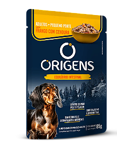 SACHE ORIGENS CAES PP FRANGO/CENOURA 85G