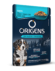 SACHE ORIGENS CAES FILHOTE CARNE 85G