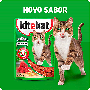 SACHE KITEKAT CAT CORDEIRO 70G