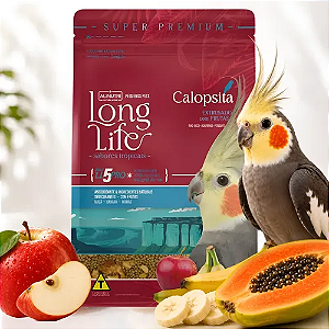 LONG LIFE CALOPSITA C/FRUTA 500 GR